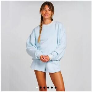 NWT Dairy Boy Countryside Blue Dairy Girl Summer Varsity Pullover Size XS